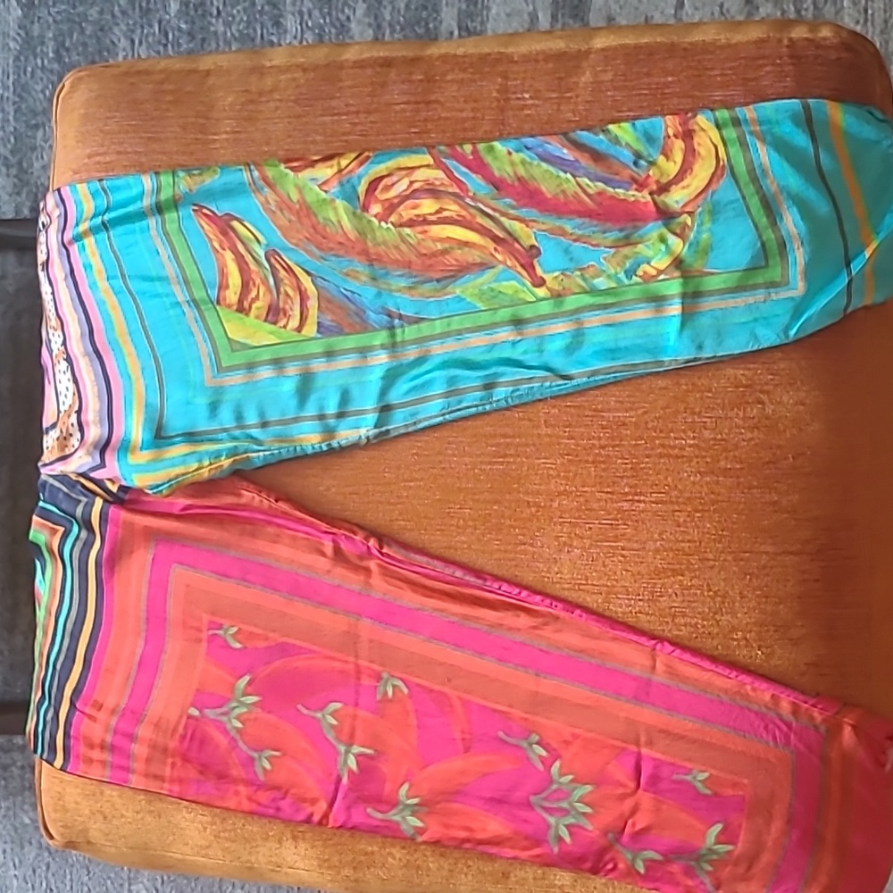 FARM RIO Tropical Mixed Scarf Pants - Picture 7 of 14